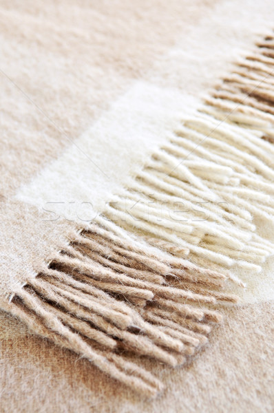 Stock photo: Cozy alpaca wool blanket