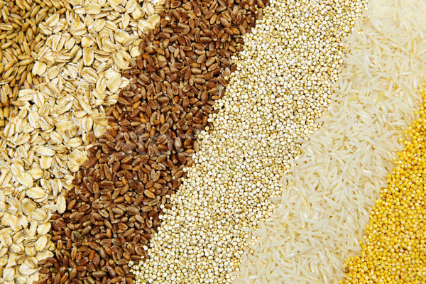 Stock photo: Various grains close up