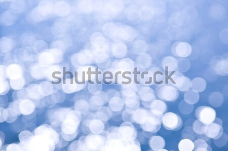 Сток-фото: синий · белый · из · Focus · bokeh · воды