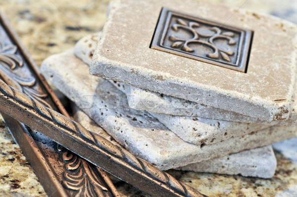 Stock photo: Ceramic tiles and borders