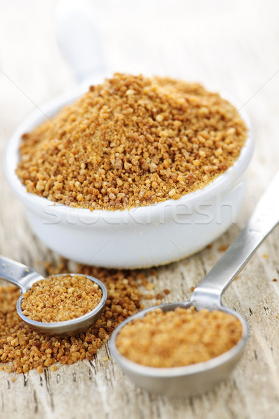 Stock photo: Coconut palm sugar in measuring spoons