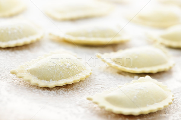 Uncooked ravioli Stock photo © elenaphoto