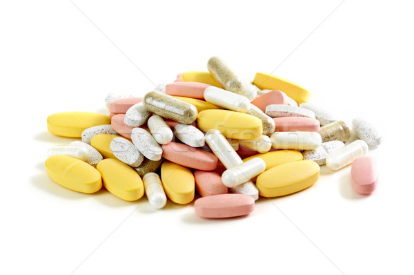 [[stock_photo]]: Vitamines · blanche · alimentaire