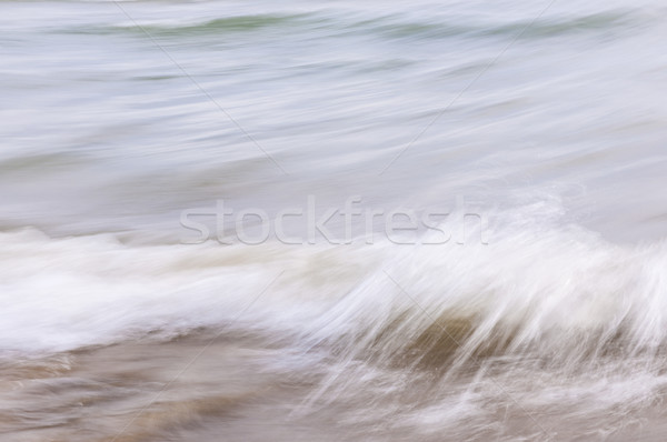 Stockfoto: Water · zand · abstract · oceaan · golven · zandstrand