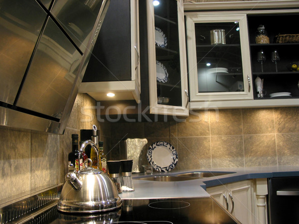 Modern kitchen Stock photo © elenaphoto
