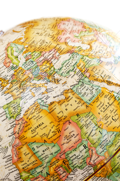 Foto stock: Globo · mediterrânico · mapa · mar · mundo · oceano