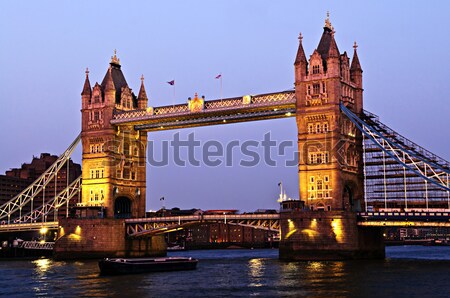 Stock foto: Tower · Bridge · London · Dämmerung · england · Sonnenuntergang · Thames