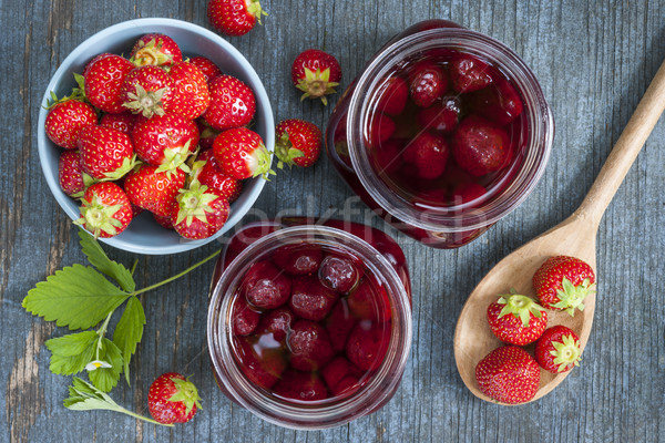 Strawberry preserve Stock photo © elenaphoto