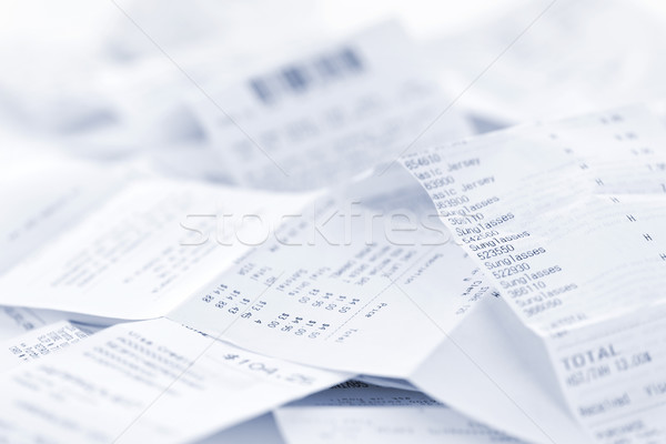 Umsatz Papier Registrierkasse verlieren Stock foto © elenaphoto