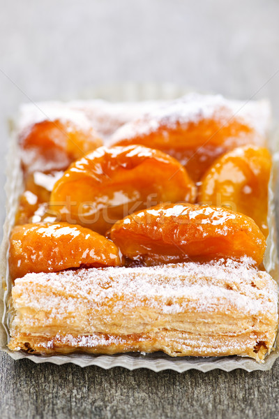 Apricot fruit strudel Stock photo © elenaphoto