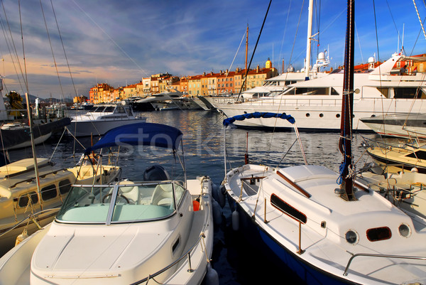 Boats at St.Tropez Stock photo © elenaphoto