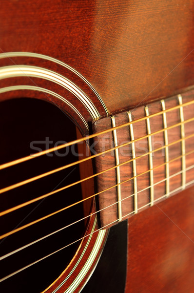 Guitar close up Stock photo © elenaphoto