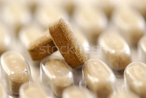 Herbal pills Stock photo © elenaphoto