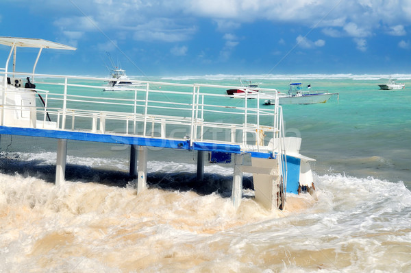 Stock foto: Schiffbruch · Küste · Karibik · Meer · Natur · Ozean