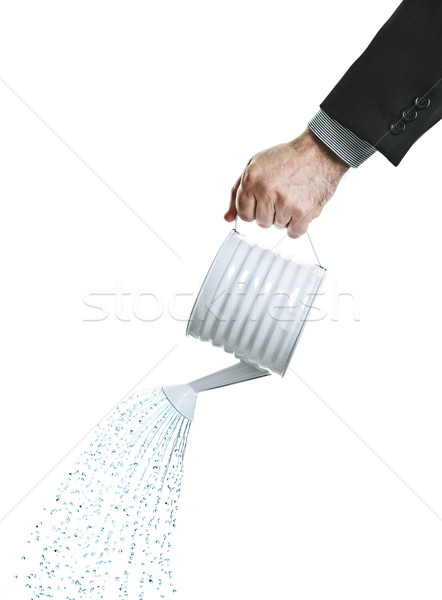 Hand pouring water from watering can Stock photo © elenaphoto