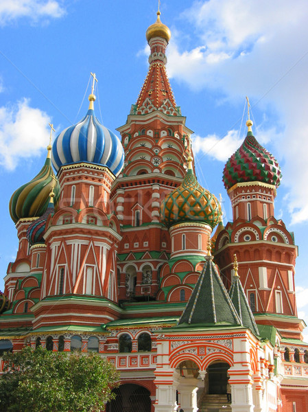 Seyahat Moskova Rusya katedral Kızıl Meydan kilise Stok fotoğraf © elenaphoto