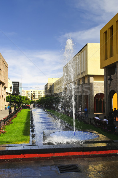 Plaza Tapatia with fountain in Guadalajara, Jalisco, Mexico Stock photo © elenaphoto