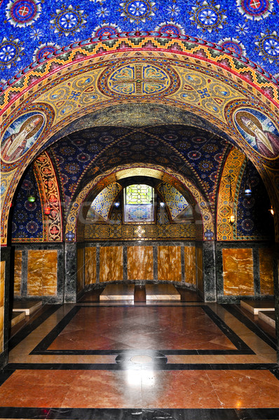 Iglesia interior ortodoxo Christian arte mármol Foto stock © elenaphoto
