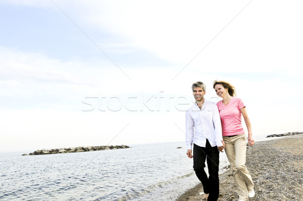 Happy mature couple Stock photo © elenaphoto