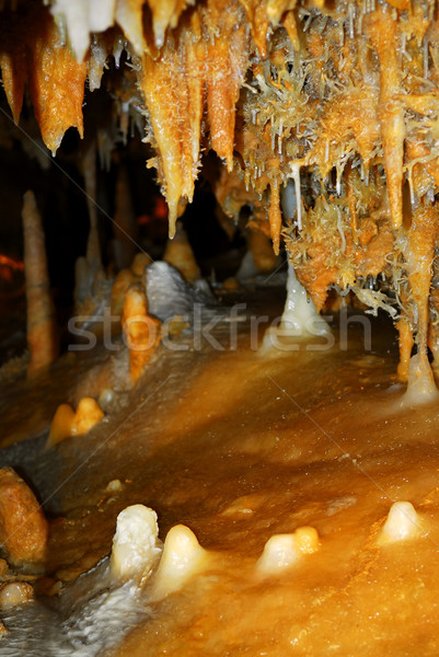 Cave rock formations Stock photo © elenaphoto