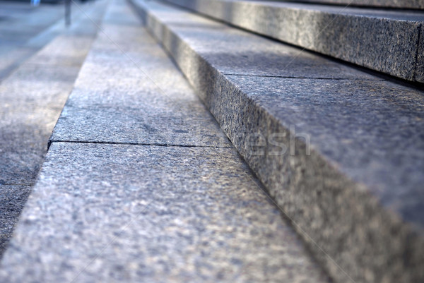 Stein Schritte Treppe Granit Perspektive Stock foto © elenaphoto