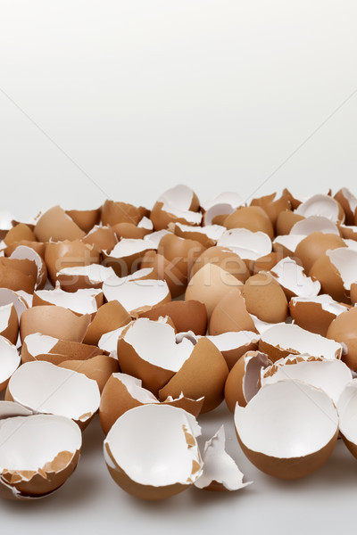 Rotto molti rosolare vuota uovo Foto d'archivio © elenaphoto