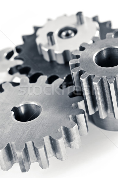 [[stock_photo]]: Engins · industrielle · métal · isolé · blanche · technologie