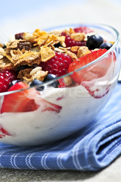 Stok fotoğraf: Yoğurt · karpuzu · granola · taze · sağlık