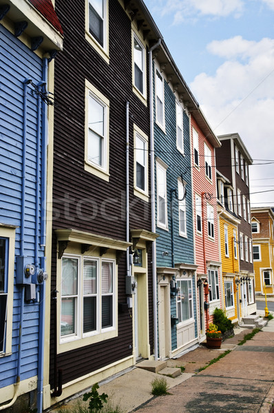 Colorful houses in St. John's Stock photo © elenaphoto