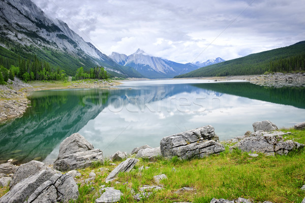 Mountain lake in Jasper National Park Stock photo © elenaphoto