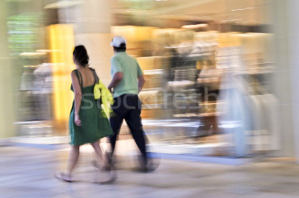 Shopping in a mall Stock photo © elenaphoto