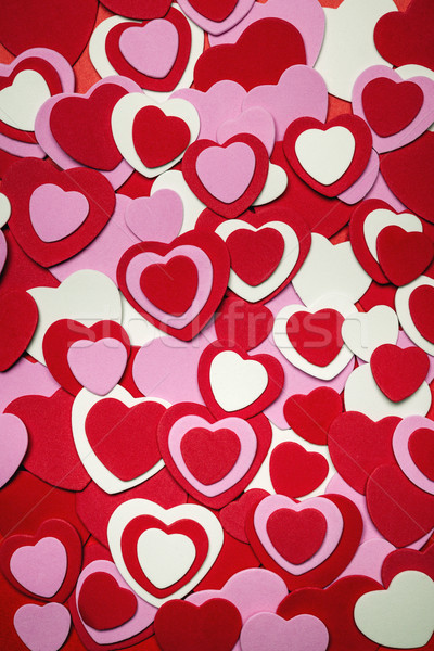 Red and pink Valentines day hearts Stock photo © elenaphoto