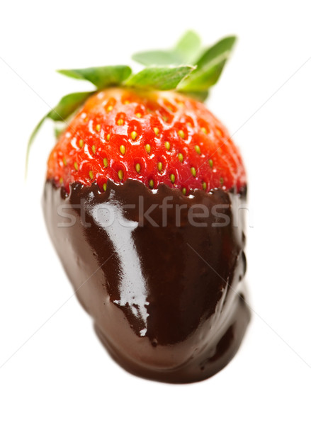 Strawberry dipped in chocolate Stock photo © elenaphoto