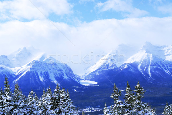 Snowy mountains Stock photo © elenaphoto