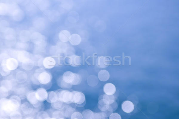 Foto stock: Azul · blanco · fuera · enfoque · bokeh · agua