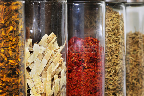 Stock photo: Traditional Chinese herbal medicines