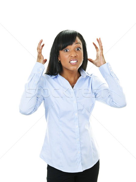 Stock photo: Frustrated young woman