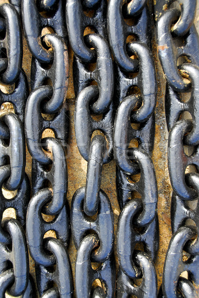 Closeup of chains Stock photo © elenaphoto