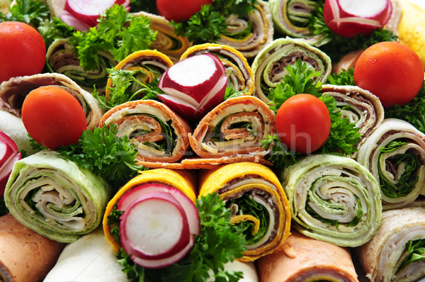 Sandwich tray Stock photo © elenaphoto