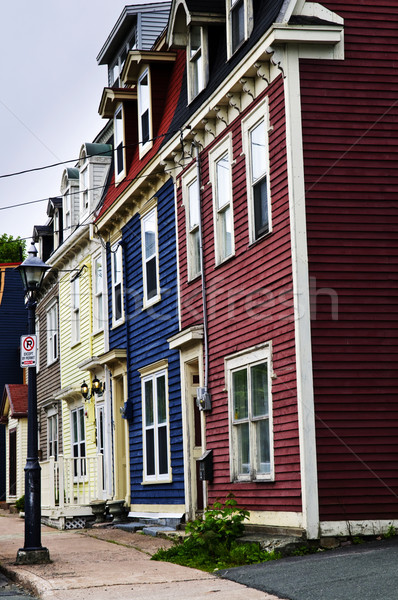 Colorful houses in St. John's Stock photo © elenaphoto