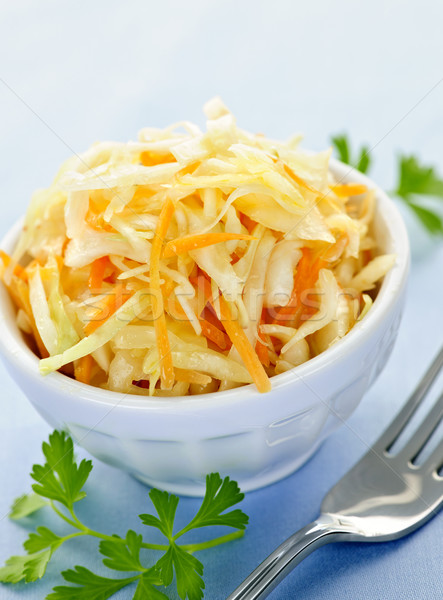 Bowl of coleslaw Stock photo © elenaphoto