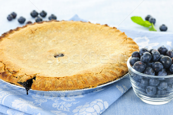Blueberry pie Stock photo © elenaphoto