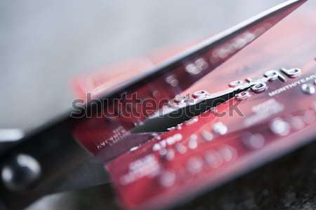 Cut credit card Stock photo © elenaphoto