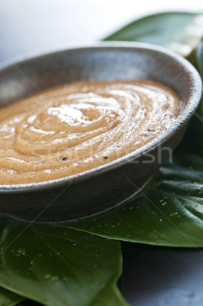 Zöld tea bozót természetes test törődés közelkép Stock fotó © elenaphoto