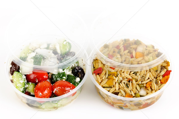 Prepared salads in takeout containers Stock photo © elenaphoto