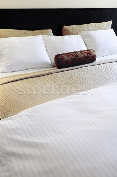 Stock photo: Comfortable bed