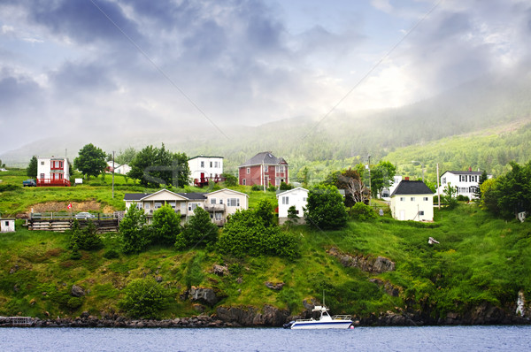 Fishing village in Newfoundland Stock photo © elenaphoto