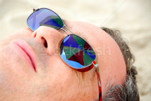 Man beach relax Stock photo © elenaphoto