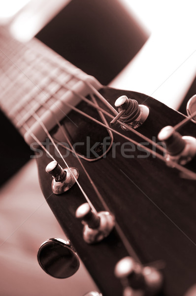 Guitar close up Stock photo © elenaphoto