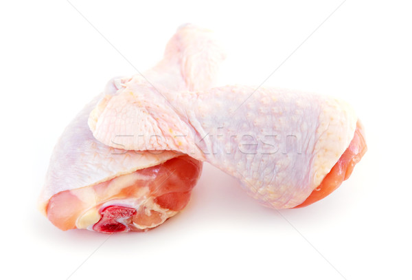 Crudo pollo aislado blanco aves carne Foto stock © elenaphoto